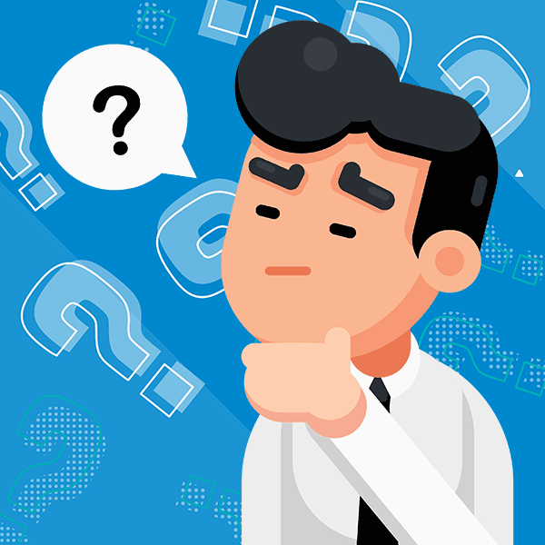 简约漫画小朋友你是否有很多问号