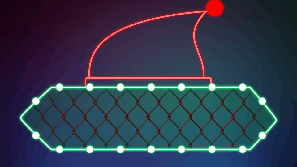 霓虹灯风圣诞节平安夜集市活动邀请动态横版海报