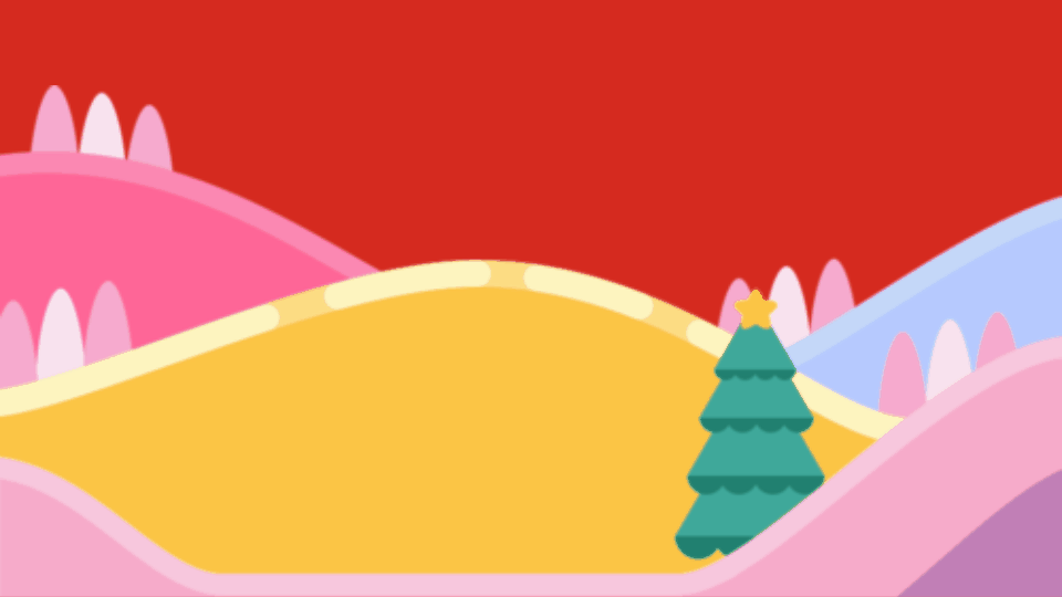 插画风圣诞节平安夜探店活动邀请函动态横版海报