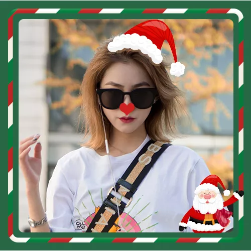 可爱贴纸圣诞节头像
