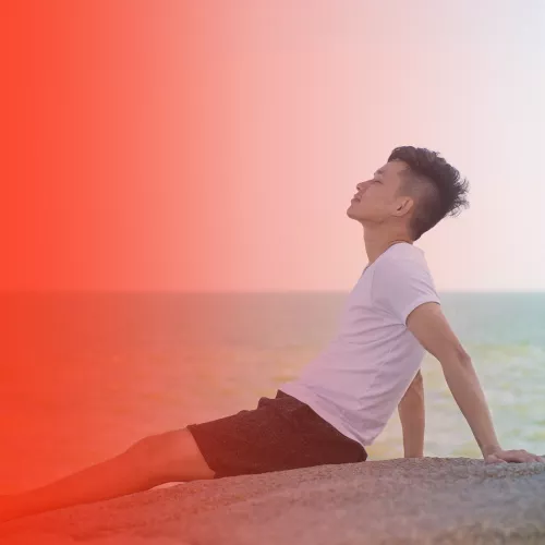 国庆十一渐变风红旗头像