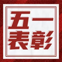 大字报风五一劳动节表彰喜报公众号小图