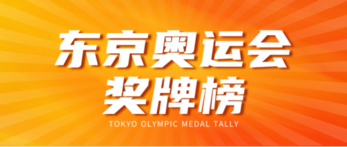 东京奥运会奖牌榜推图