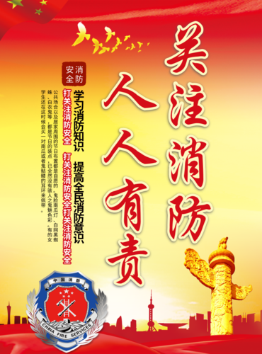 中国风消防安全海报