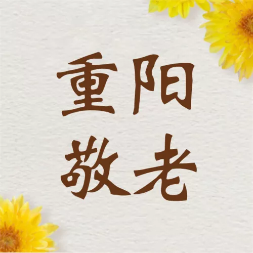 简约风重阳节主题活动公众号小图