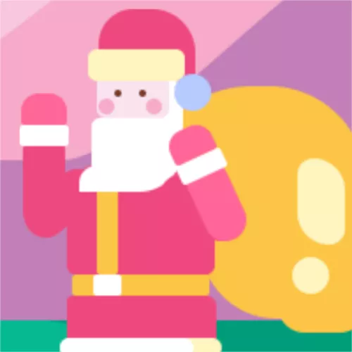 插画风圣诞节平安夜探店活动邀请函公众号小图