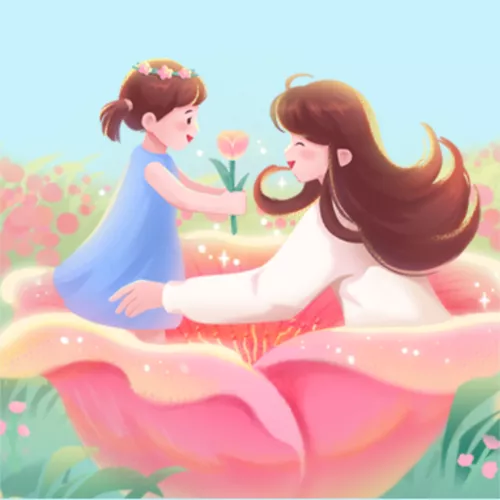 插画风母亲节祝福公众号推送小图