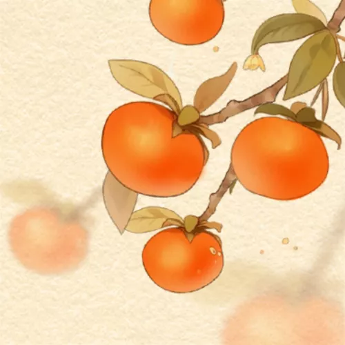 手绘风霜降节气祝福公众号推送小图