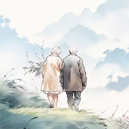 水墨风重阳祝福公众号推送小图