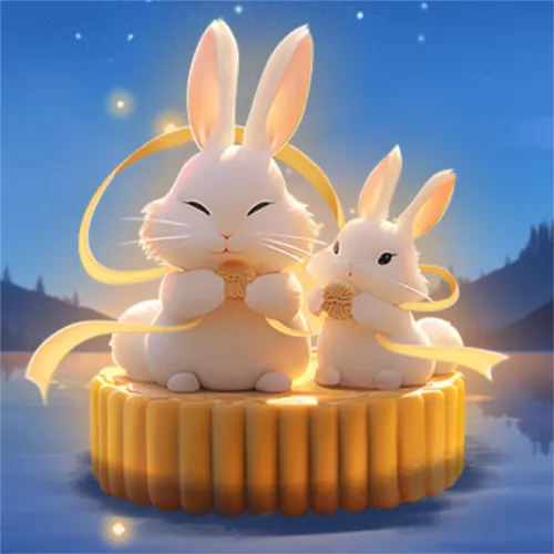 插画风中秋节祝福公众号推送小图