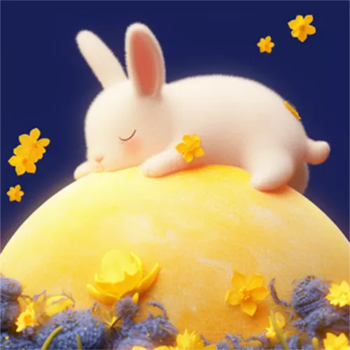 3D毛绒风中秋节祝福公众号推送小图