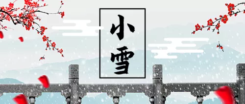 简约清新小雪公众号推送首图