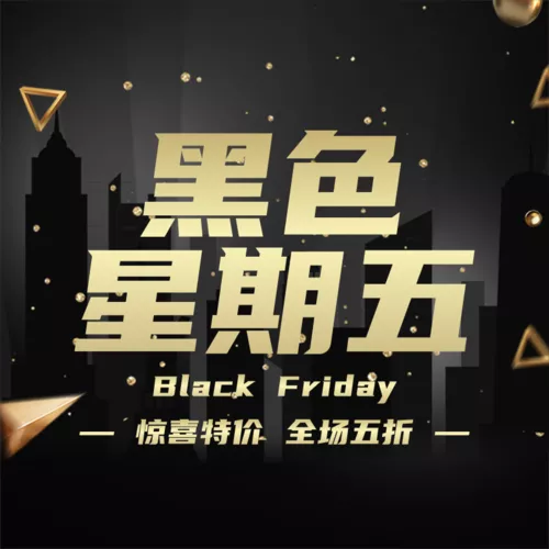 简约黑色星期五宝贝主图