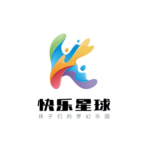 创意渐变儿童乐园品牌LOGO