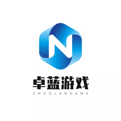 N字渐变蓝游戏公司LOGO