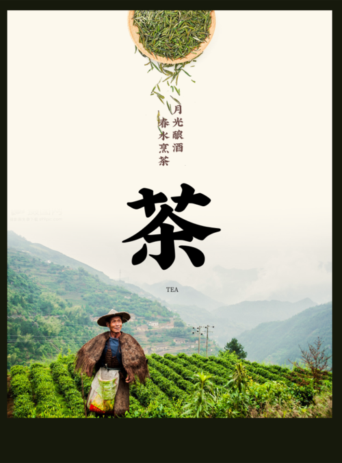 自然风光茶文化海报 