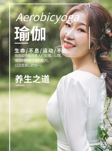 实景风养生之道瑜伽海报