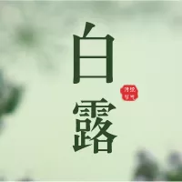 绿色清新文艺白露气节公众号推送小图