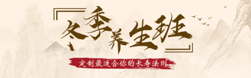 中国风复古养生培训讲堂活动推广PC端banner