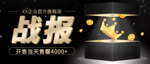 黑金风双11战报公众号