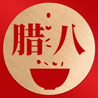 简约风腊八祝福词云公众号小图