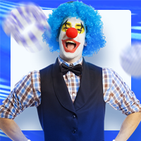 蓝色小丑愚人节活动邀请公众号小图