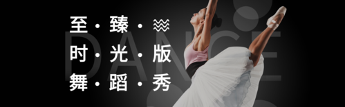 简洁风舞蹈表演宣传PC端banner