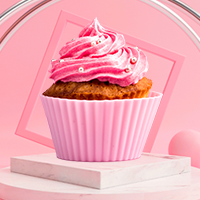 粉色立体写实风烘焙课程宣传公众号小图