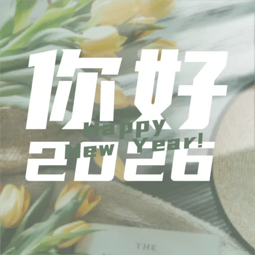 简约图文你好2026祝福问候公众号推送小图